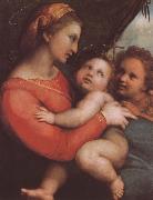 RAFFAELLO Sanzio The virgin mary and younger John oil